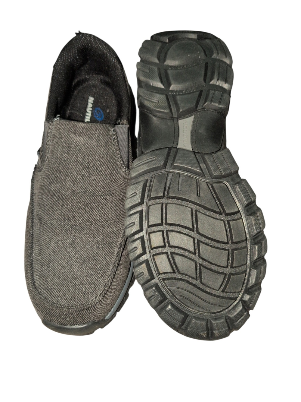Nautilus Men's Slip-On Loafers in Charcoal Gray